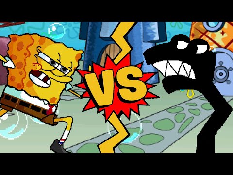 M.U.G.E.N Battles | SpongeBob vs F | SpongeBob SquarePants vs Alphabet Lore