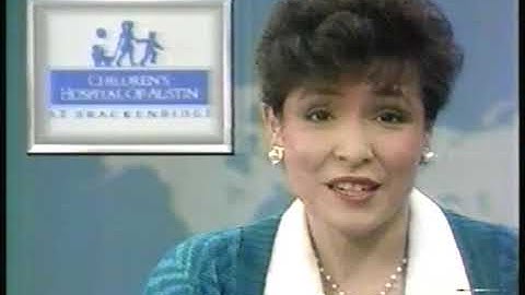 News - 1988 - KVUE Ch 24 News Brief - With Dick Ellis + Anna Martinez + Brian Mylar