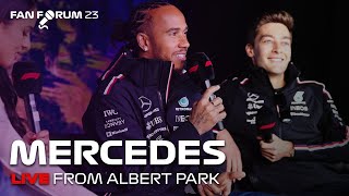 Lewis Hamilton & George Russell on the Fan Forum Stage (2023) - 🔴 LIVE from Albert Park