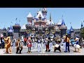 Disneyland Band Set with March Down Main Street USA w/Disney Characters - Mickey, Minnie, Goofy +