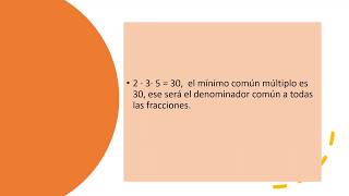 Suma y resta de fracciones heterogéneas