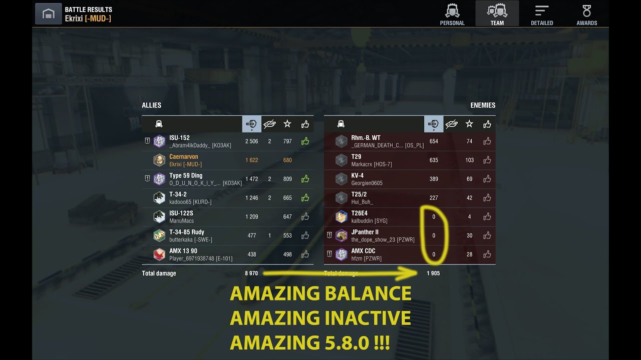 WOT 8,8 matchmaking