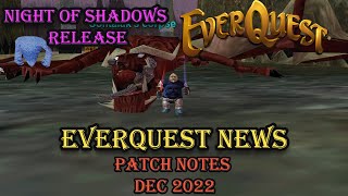 Everquest News - Patch Notes - December 2022