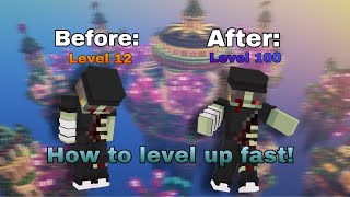 How to Level up FAST in Treasure Wars on the Hive | Minecraft