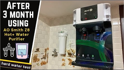 After 3 month - AO Smith Z8 Hot+ normal RO |Baby-Safe Water |Hot Water |10 L 8-Stage Purification.