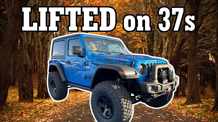 Hydro Blue JEEP Wrangler RUBICON Apex Edition 2.5" LIFTED on 37s AEV
