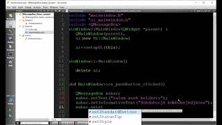 Qt muhitida ishlash 9-dars  QMessageBox Xabar oynalari
