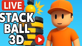 LIVE: Stack Ball 3D – Smashing Levels One by One! 💥