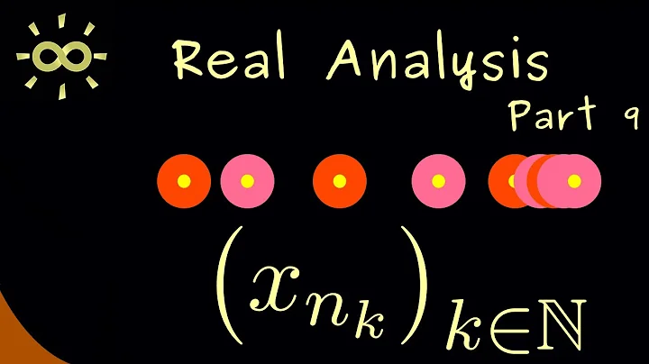 Real Analysis 9 | Subsequences and Accumulation Values [dark version]