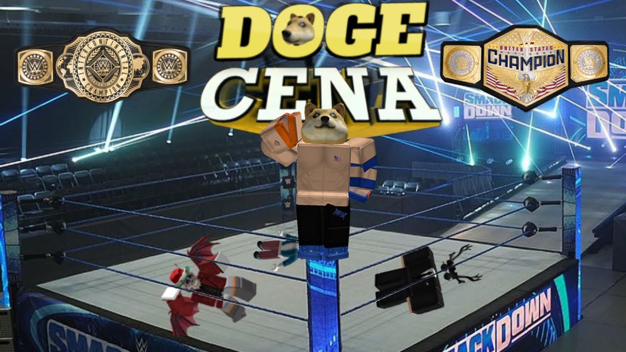 Doge Cena UNLEASHED in Roblox WWE - YouTube
