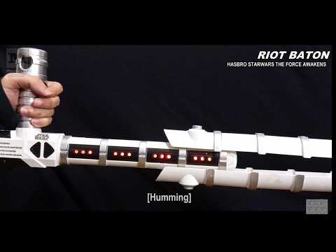 Storm Trooper Riot Baton with Light & Sound FX (Star Wars) Hasbro