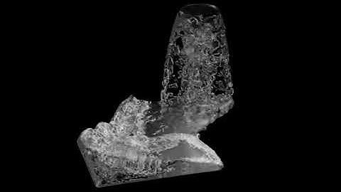 Water simulation - Fluid 3d dynamic - Flüssigkeitssimulation - motion graphics by Holographics 0003