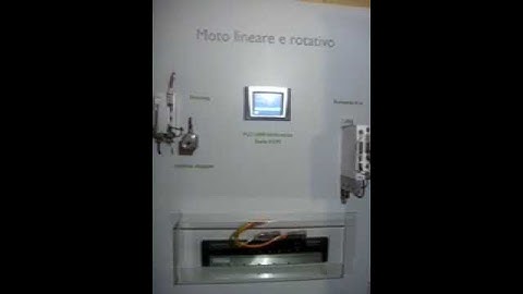 Moto lineare e rotativo e PLC+HMI Unitronics