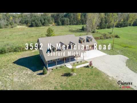 3592 N Meridian, Sanford, MI home video tour