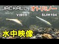 【水中映像】ジャッカルのオトリミノーSLIM104とVIB98が良い感じ