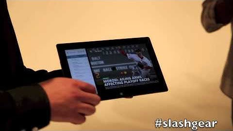 Microsoft Surface tablet demo June 18, 2012 Event in SF