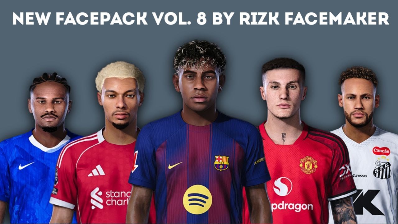 FacePack Update Vol 8 - Pes 2021 & Fl 2026