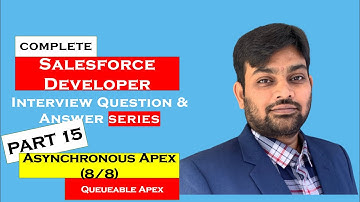 Salesforce developer interview questions || 2023 || Part 15 || Queueable apex