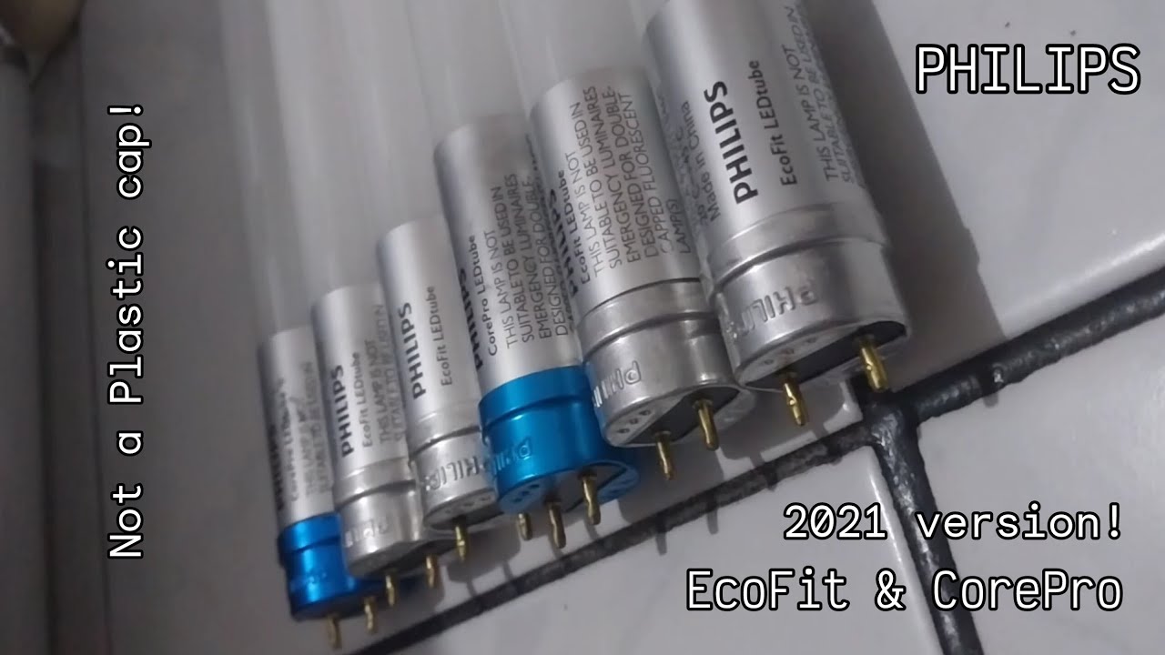 PHILIPS EcoFit & CorePro LEDtubes with original aluminum end caps!
