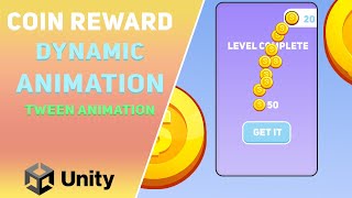 Unity Smooth and Dynamic Coin collecting Animation by DoTween screenshot 3