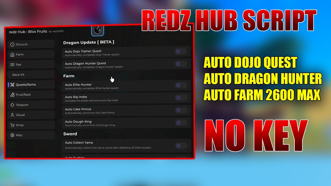 SCRIPT BLOX FRUIT UPDATE DOJO QUEST DRAGON NO KEY AUTO 2600 FARM LEVEL