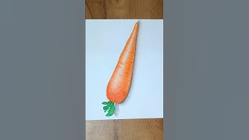 draw realistic carrot | easy drawing | easy | #shortvideo #shortsfeed #shorts