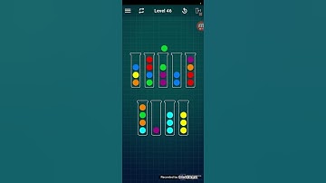 ball sort puzzle level 46 #shorts #filmorago #gameplay #like #share #subscribe