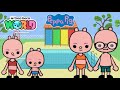 🐷 PEPPA PIG IN TOCA BOCA | SWIMMING🏊‍♂️🌊 | Toca Boca World ✨