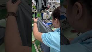 Pant back sewing process garment パンツ裏縫製工程 裤背缝制工艺 Nähvorgang für den Hosenrücken