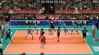 Volleyball : Japan - Argentina Amazing FULL Match