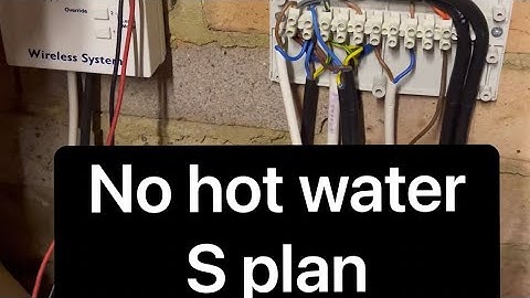 No hot water S plan wiring checks