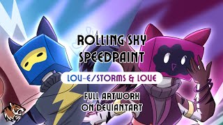 Anthropomorphizing Lov-E and Storms & Love | Rolling Sky Speedpaint | TigerGlaze