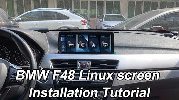 PEMP Linux Screen for BMW X1 F48 apple carplay nachrüsten Android auto upgrade Installation Video