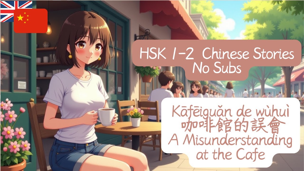 Let’s Learn Mandarin with Stories｜HSK1-2 咖啡館的誤會 A Misunderstanding at the Cafe ·无字幕纯听版｜No Subs