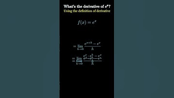 The Most Beautiful Derivative? 🤯 #maths #calculus #exam #shorts