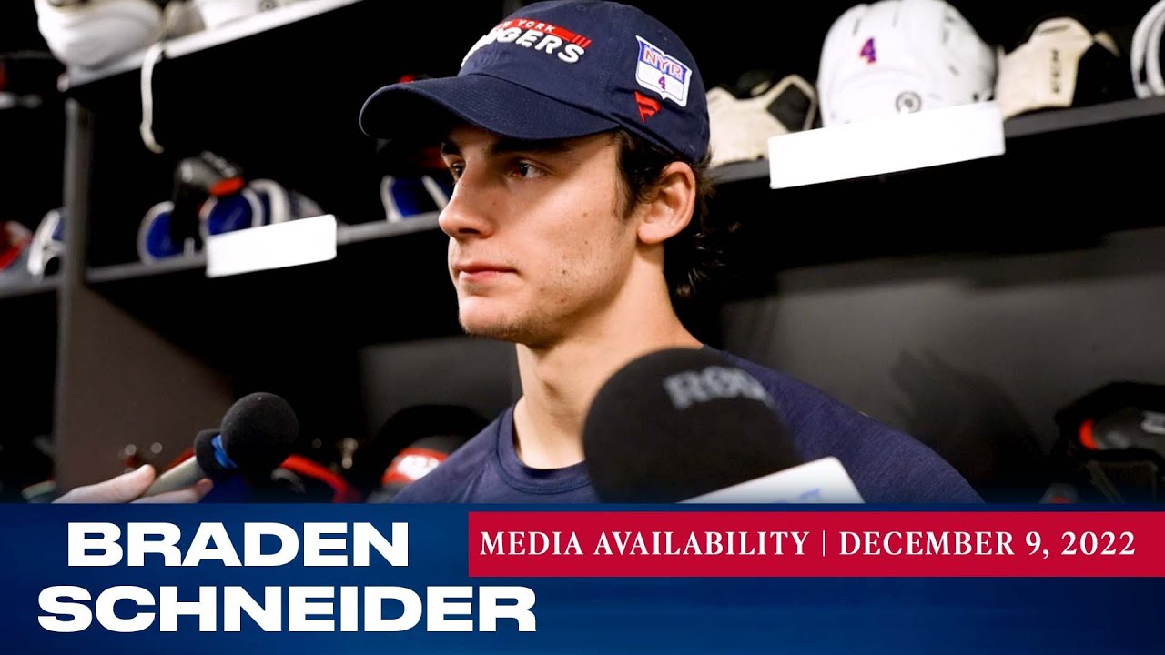 New York Rangers: Braden Schneider Postgame Media Availability