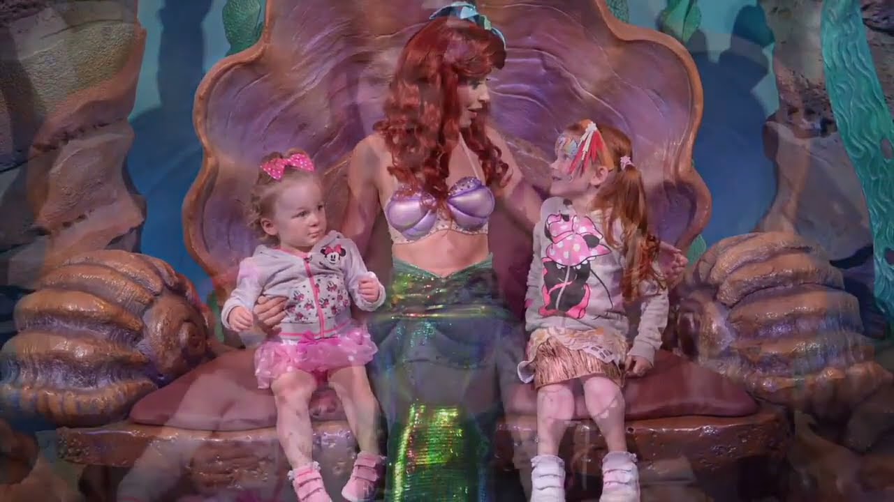 Meeting Ariel the Little Mermaid Magic Kingdom Disney World Orlando Florida 2018