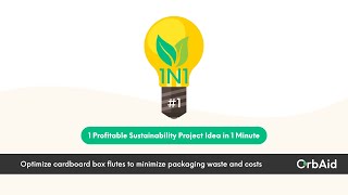 Sustainability Project Idea Optimize Cardboard Flutes To Minimize Packaging Waste And Costs