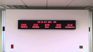 BRG Precision Products 6618I 5 Zone Programmable Time Zone Clock