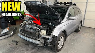 2007-2011 HONDA CR-V HEADLIGHT INSTALL… 6 Sided LEDS! (BRIGHT AF)