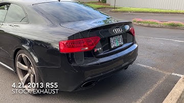 2013 Audi RS5 X-Pipe Exhaust Comparison #ecstuning #xpipe #RS5