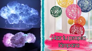 Cómo hacer una lámpara de estambre /Cómo hacer una lámpara de nube