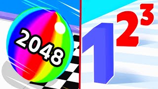 Ball Run 2048 vs Number Master - All Levels Gameplay (Android,iOS) Part 1