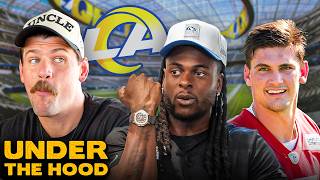 Taylor Lewan Checks In On Ty Simpson, Davante Adams & Trent McDuffie @ LA Rams Training Camp