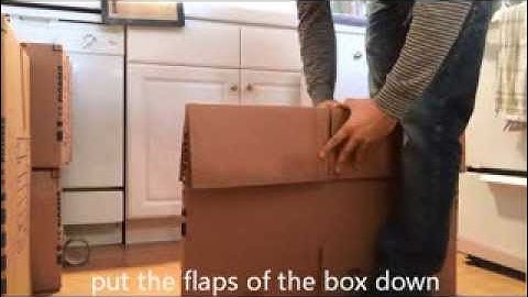 HOW TO PUT TOGETHER A MOVING BOX