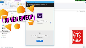 How to download Adobe After Effect CC 2017 BY T Pradip