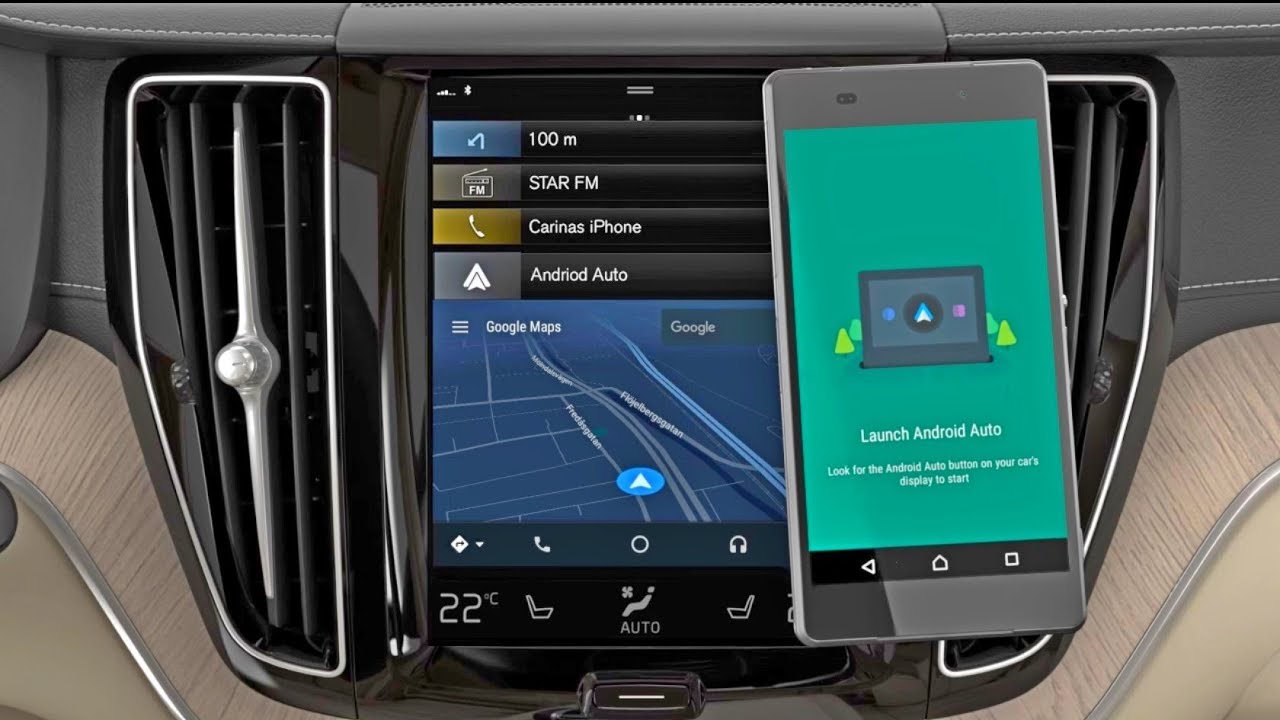 Volvo - How To Start & Use Andriod Auto - Youtube