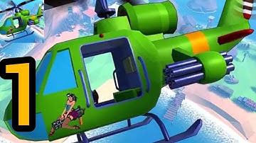 Heli Gunner : Chopper Shooter Gameplay Walkthrough Part 1 - Android & ios Gameplay