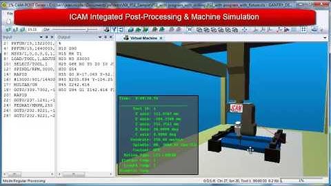 Mastercam Post-Processor & CNC Simulator | ICAM