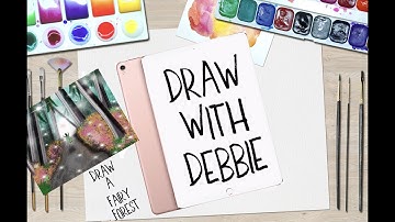 Draw a fairy forest in procreate